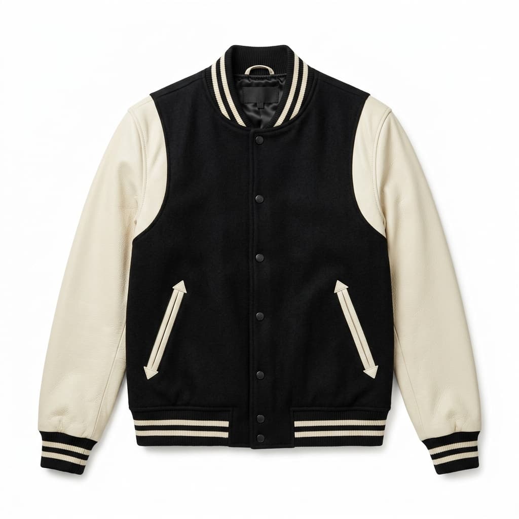 Custom Varsity Jackets — Image 01 Hero Product Presentation (GLOVES STORM OEM)