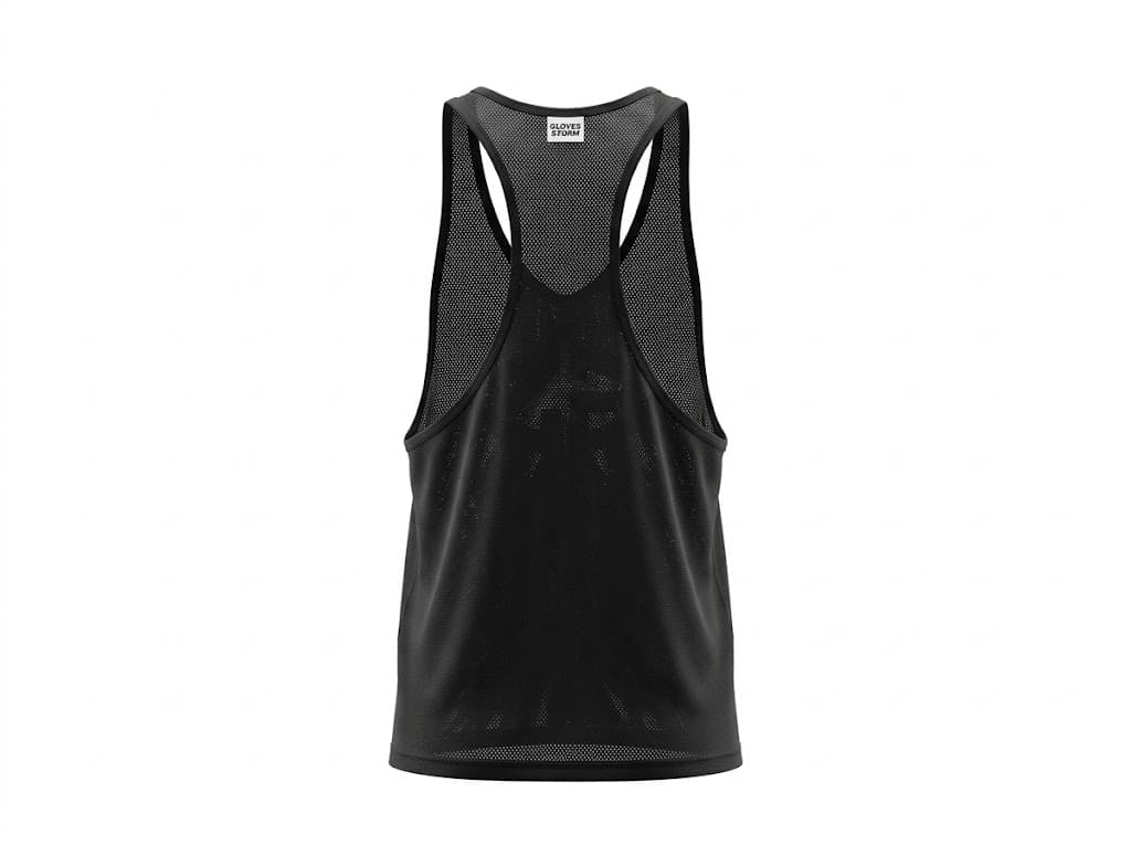 Custom Men's Gym Stringer Tank Top — OEM Fitness Wear alternate view